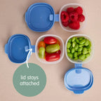 B.Box Snack Tubs - Leakproof, Reusable & Portable Snack Containers Pack of 3 - Forest Green