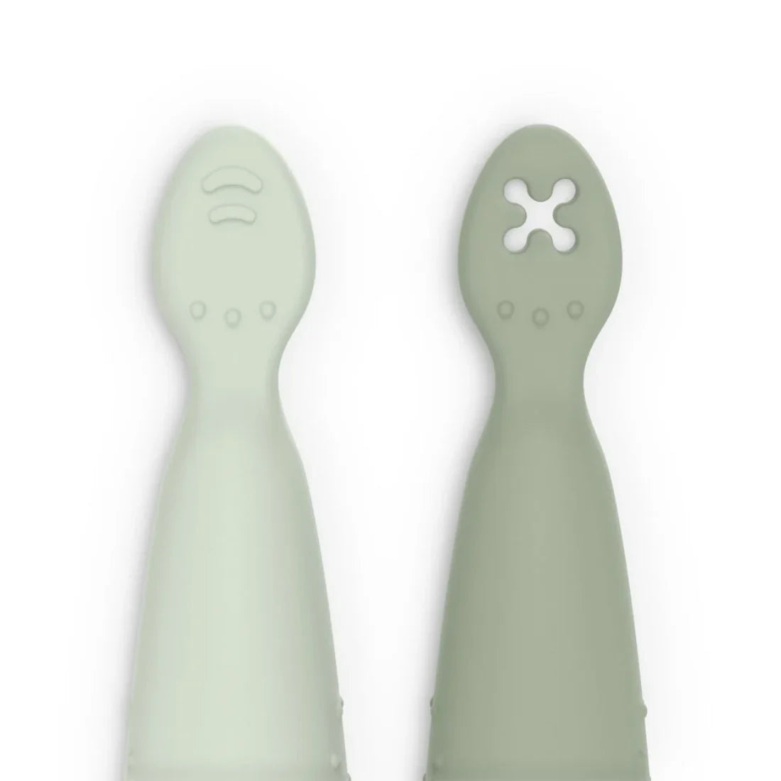 Suavinex Color Essence Silicone Spoon (6m+) (Green) (Pack of 2)