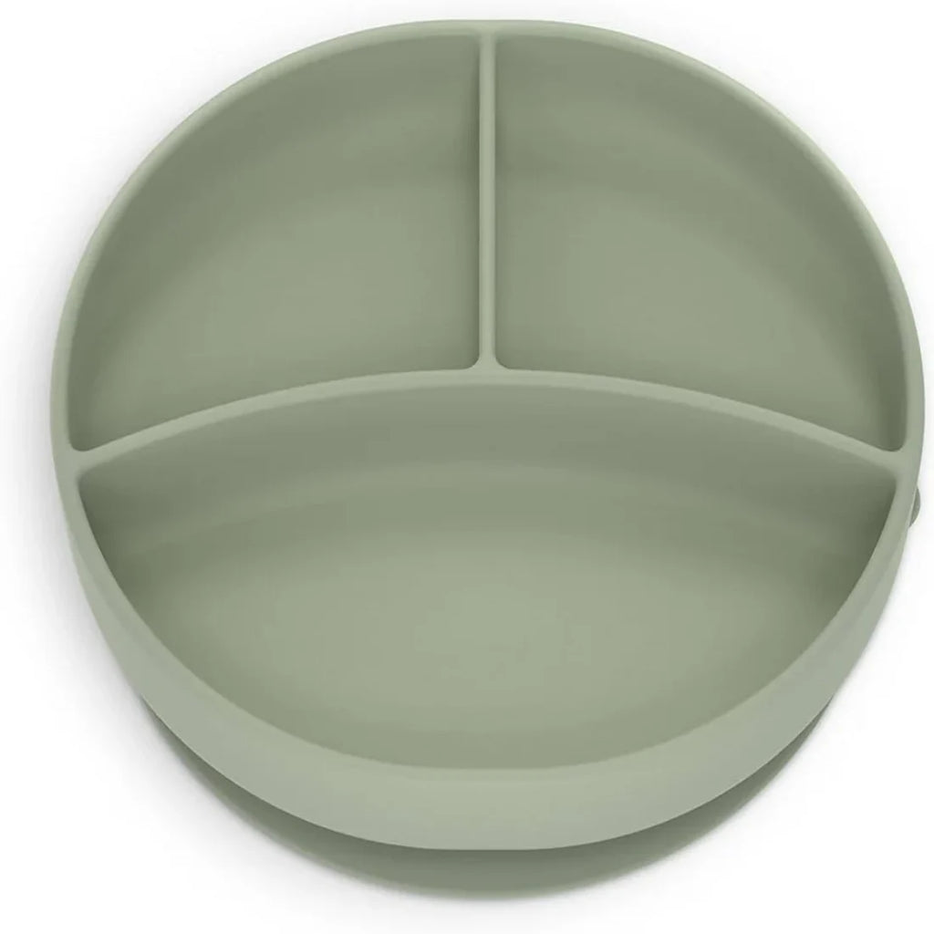 Suavinex Color Essence Silicone Divided Plate (6m+) (Green)