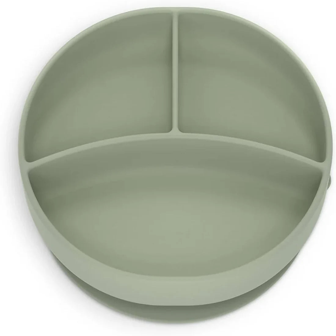 Suavinex Color Essence Silicone Divided Plate (6m+) (Green)