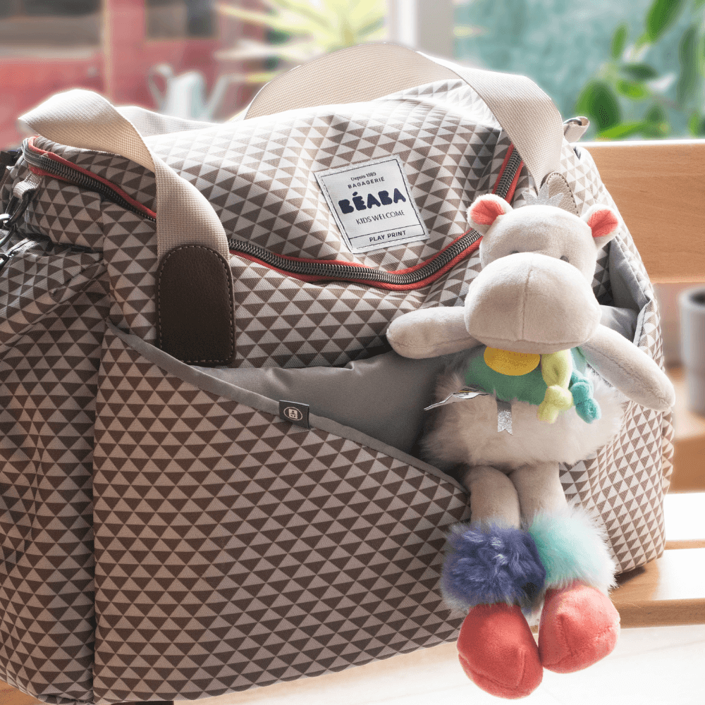 Beaba Sydney Baby Diaper Bag – Multifunctional Travel baby Bag with Large Capacity, Multi-Pocket Organizer with Changing Pad, Insulated Bottle Pouch & Stroller Clips – Ideal for Moms & Dads On the Go