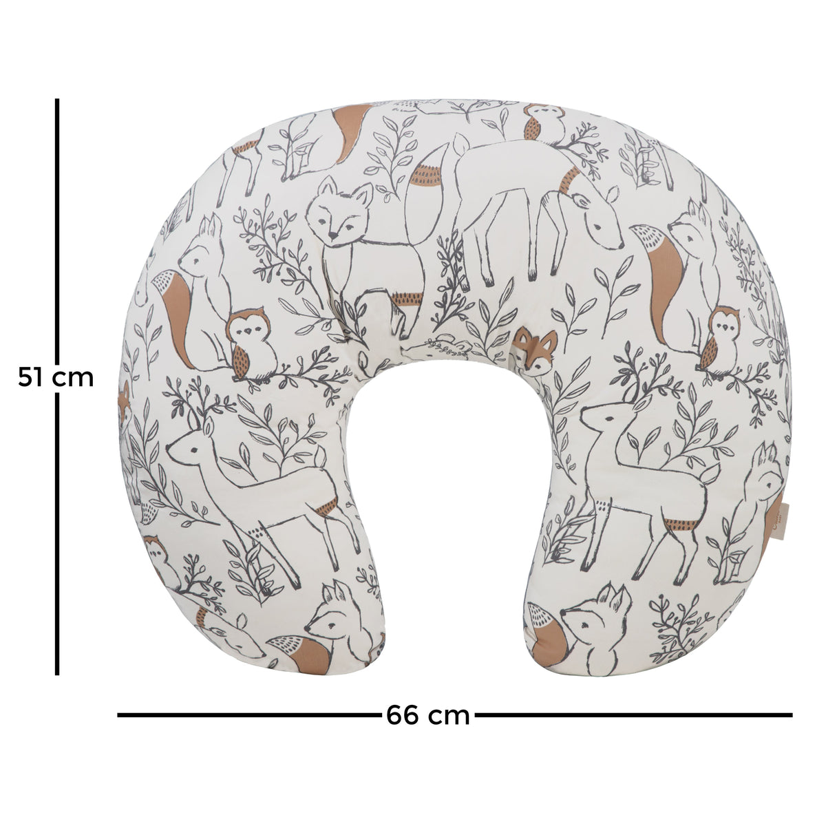 Crane Baby Feeding & Nursing Pillow - Ezra Animal