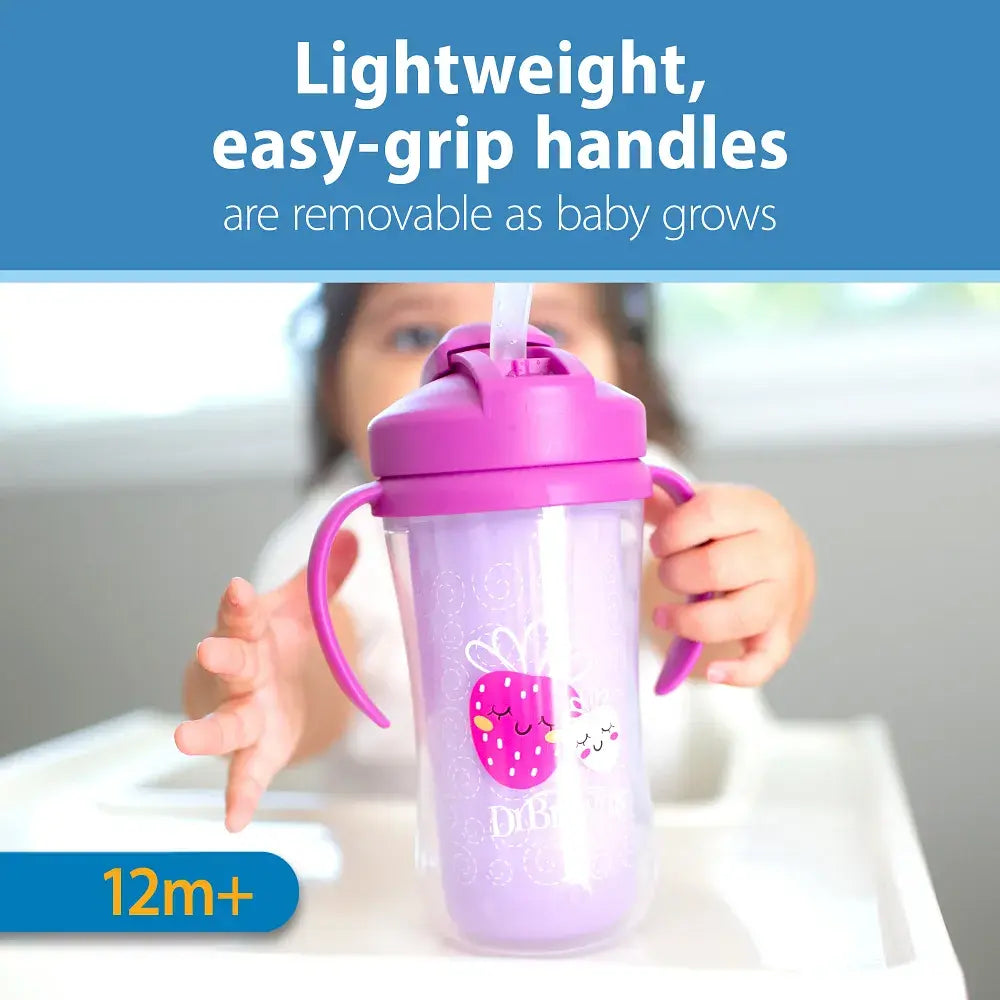 Dr. Brown’s Milestones Insulated Straw Cup, 1-Pack - Pink