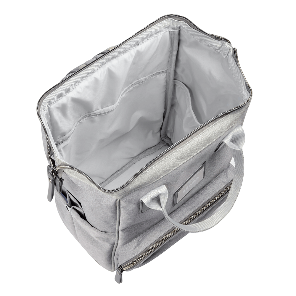 Beaba Wellington Diaper Bag – Stylish Backpack for Moms & Dads – Large Capacity Baby Bag with Changing Mat, Insulated Bottle Holder, Multiple Pockets, Durable, Water-Resistant – Travel & Everyday Use