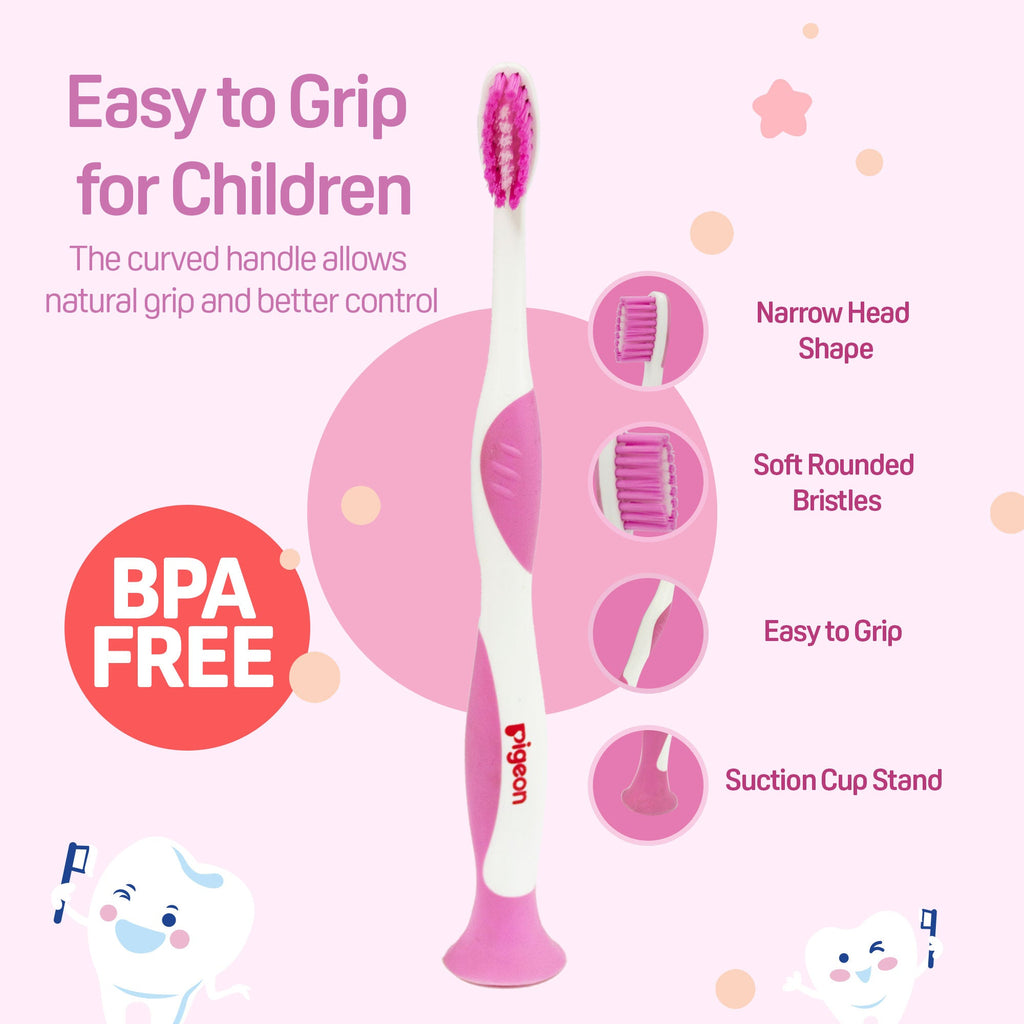 Pigeon Kids Toothbrush Pink 2-6 Years