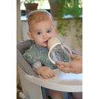 Beaba 2-in-1 Baby Sipper Water Bottle, Anti Spill Sippy Cup with Soft Silicone Straw for Toddlers, Kids, 100% Waterproof, Easy to Open, Removable Handles, Tritan and Silicone - 300 ml, 8m+