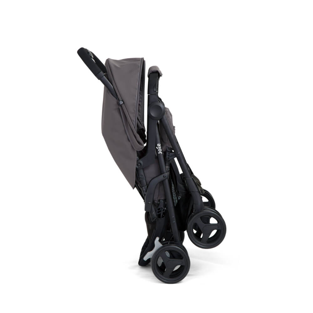 Joie Aire Twin Stroller with Rain Cover - Dark Pewter