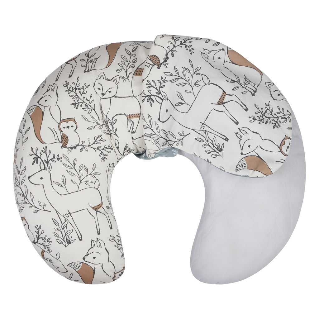 Crane Baby Feeding & Nursing Pillow - Ezra Animal