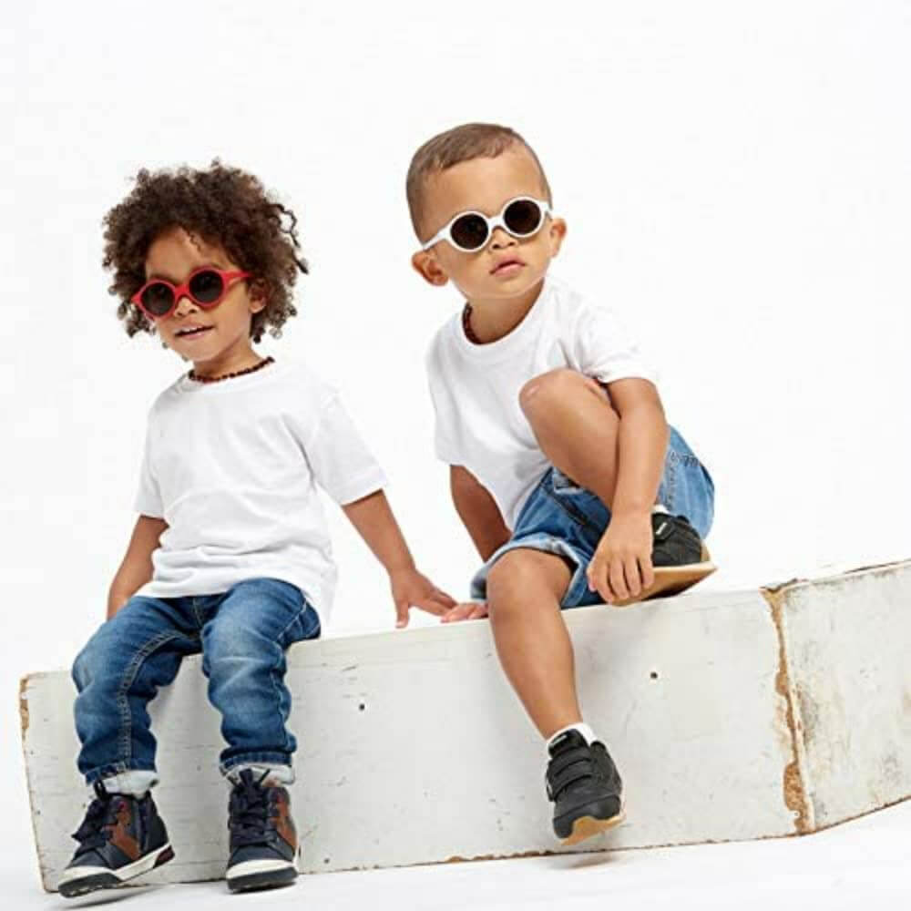Beaba Kids Sunglasses - 9 months-4 years, Unbreakable Sunglasses for Kids, 100% UV Protection,Category 3 Sun Lens, Optimal Comfort, 360° Adjustable Ear Tips with Side Shields, 2-4 Years, Red