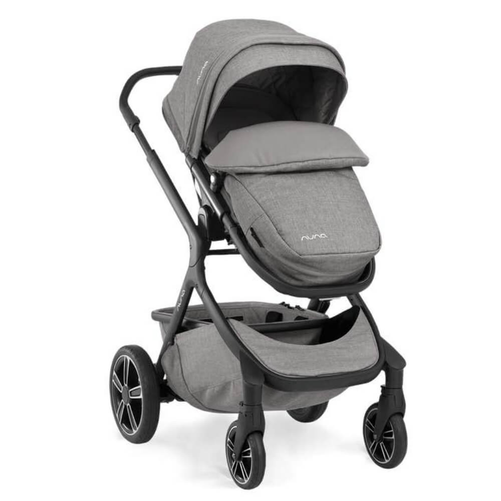 Nuna Demi Grow Baby Stroller - Converts to Double or Twin Stroller-Custom Dual Suspensions-Pram for 6M to 4Y (Upto 22 Kg) - Frost