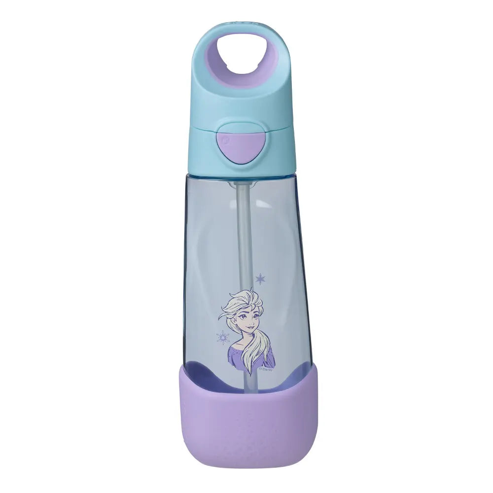 B.Box Disney Frozen Tritan Straw Water Bottle for Kids – 600ml, Durable & Spill-Proof, BPA-Free, Easy Grip Design – Multicolour