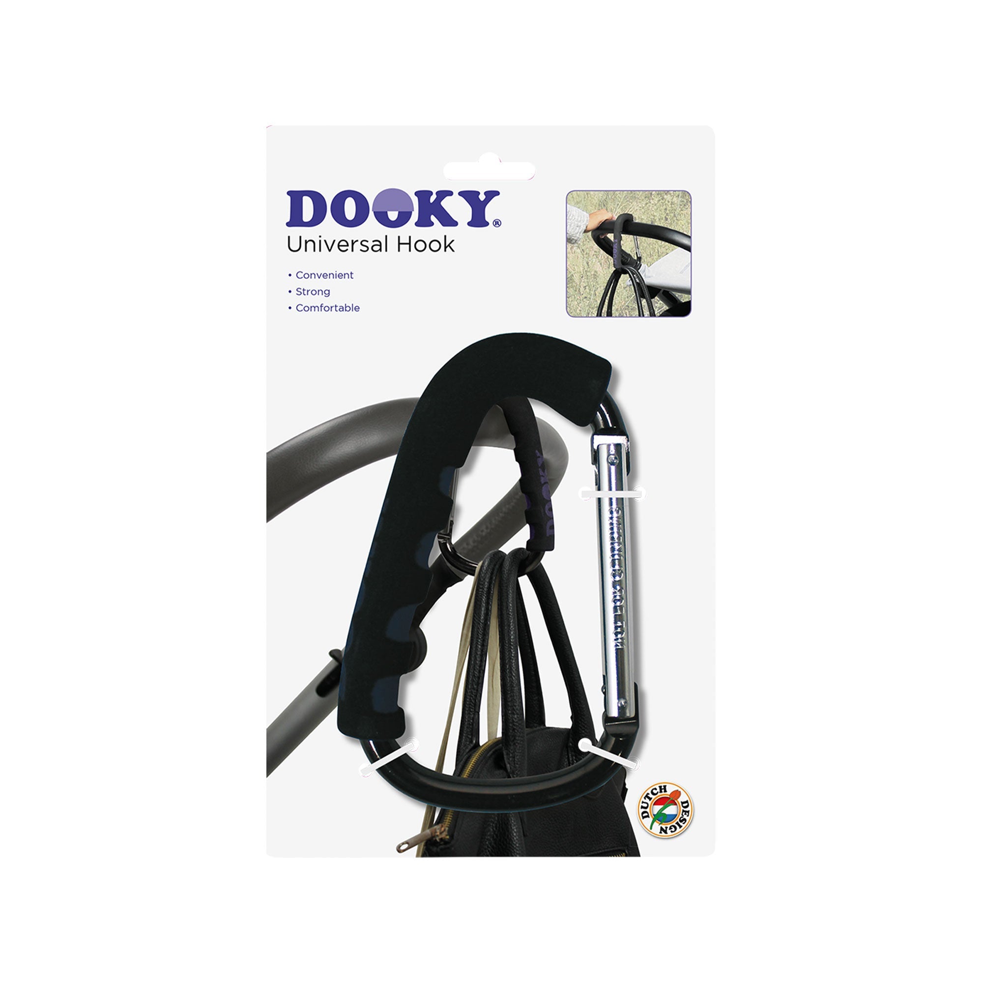 Universal Stroller Hook Black