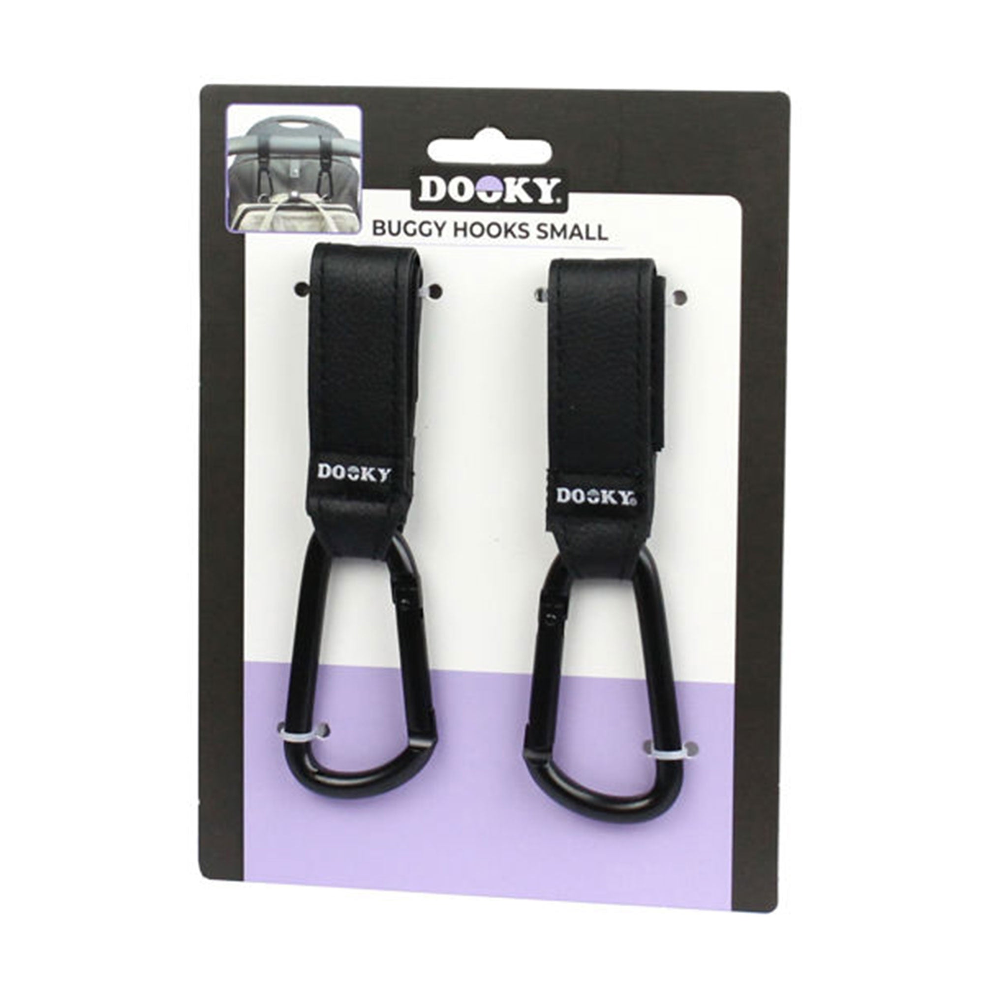 Buggy Hook Small 2pcs Black