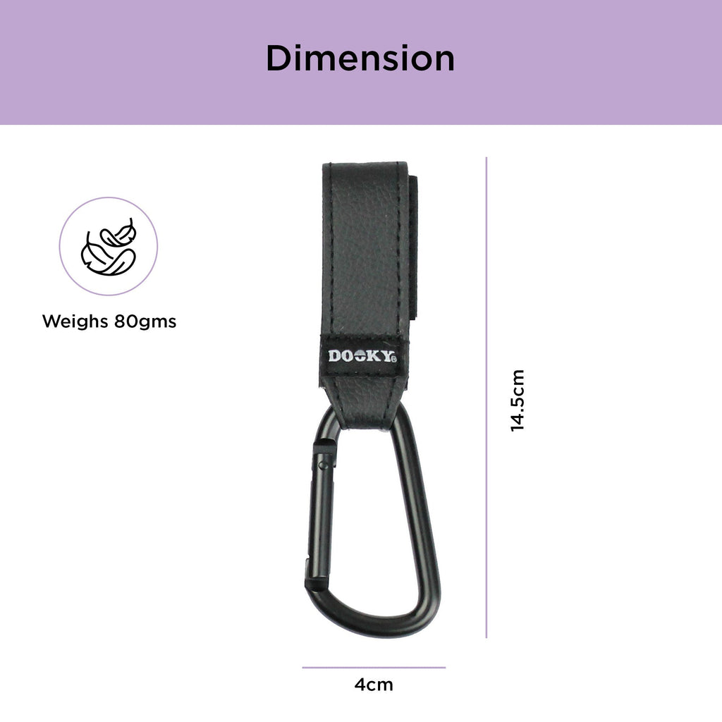 Buggy Hook Small 2pcs Black