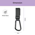 Buggy Hook Small 2pcs Black
