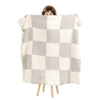 Abracadabra Organic Muslin Patchwork Blanket Grey