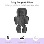 Baby Support Pillow for Car Seat & Stroller Grey