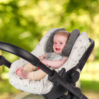 Head Support Pillow for Car Seat & Stroller Grey