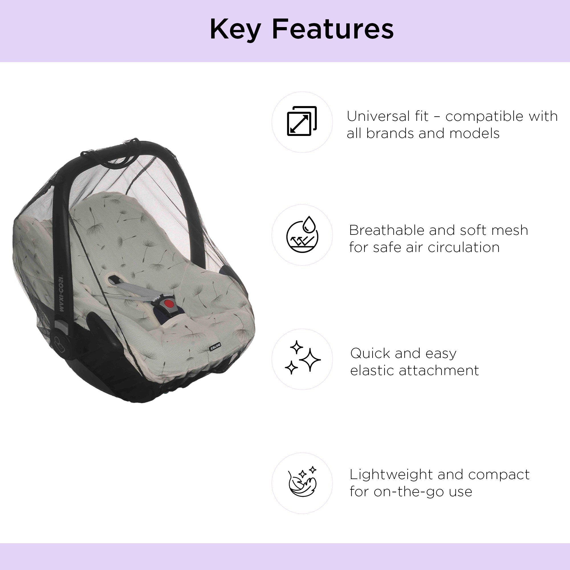 Car Seat Mosquito Net