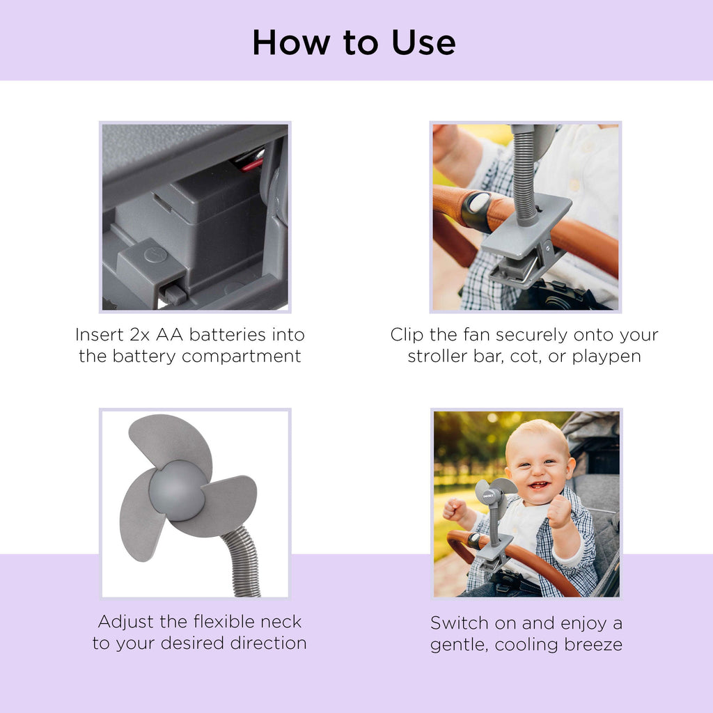 Universal Soft Foam Stroller Fan