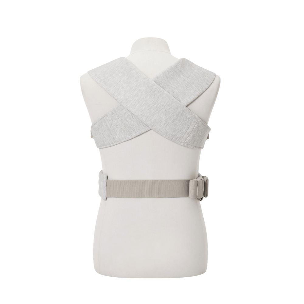 Ergobaby Embrace Newborn Baby Carrier – Soft & Lightweight Fabric, Ergonomic “M” Position and Head Support, Adjustable Waistbelt & Cross Straps, 3 Carry Positions, Easy to Use, 3-11 Kgs, Birth to 12 Months, Soft Grey