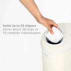 Ubbi Diaper Pail - Matte Ivory