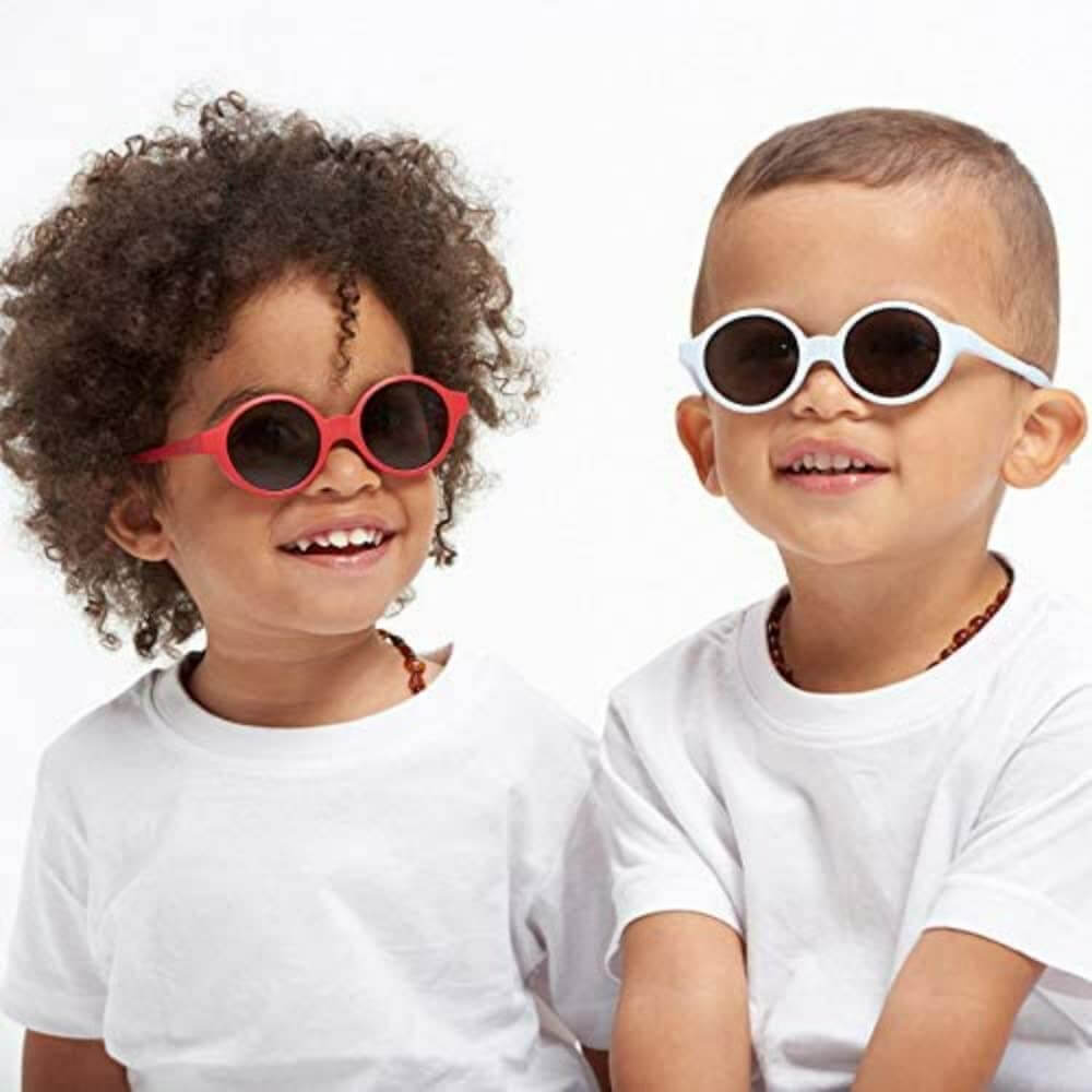 Beaba Kids Sunglasses - 9 months-4 years, Unbreakable Sunglasses for Kids, 100% UV Protection,Category 3 Sun Lens, Optimal Comfort, 360° Adjustable Ear Tips with Side Shields, 2-4 Years, Red