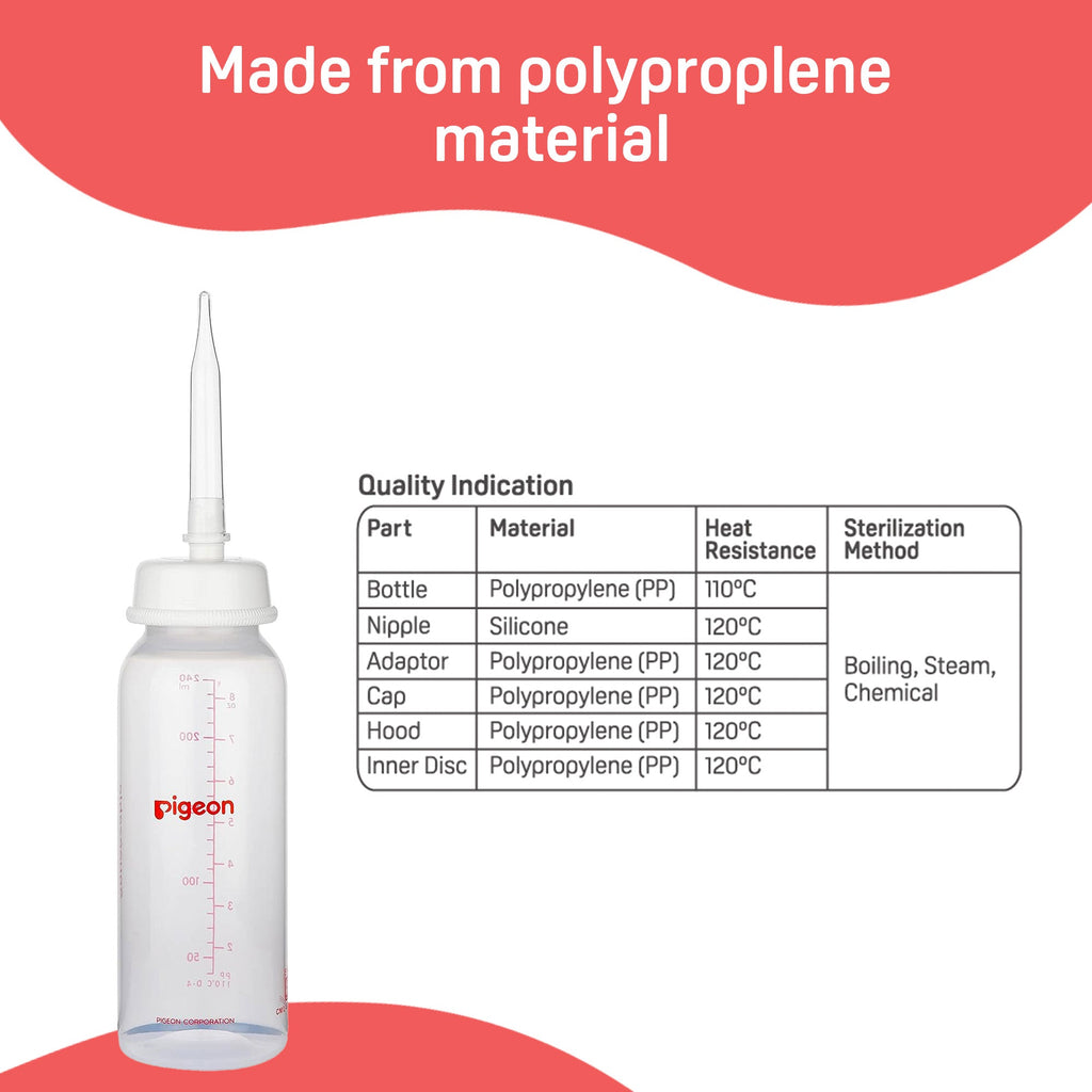 Feeder w/Long Nipple for Cleft Palate 240ml