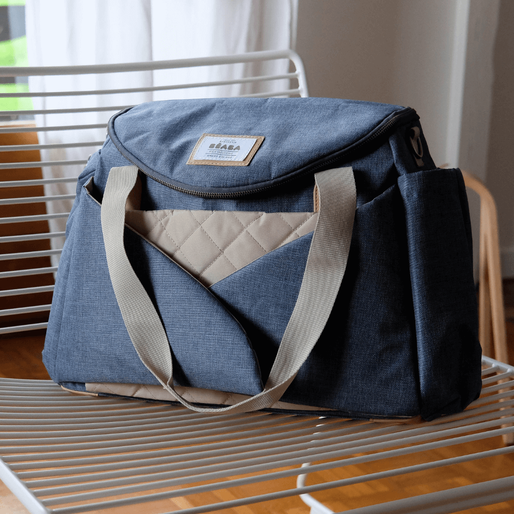 Beaba Sydney Baby Diaper Bag – Multifunctional Travel baby Bag with Large Capacity, Multi-Pocket Organizer with Changing Pad, Insulated Bottle Pouch & Stroller Clips – Ideal for Moms & Dads On the Go