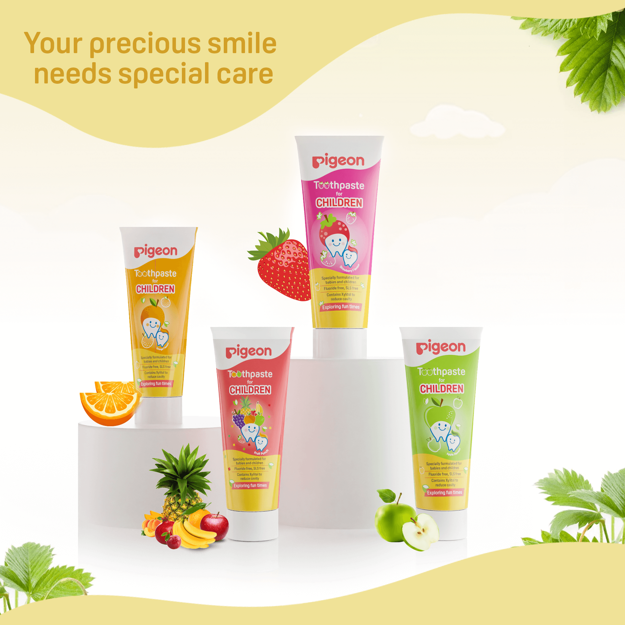 Pigeon Toothpaste for Children - Apple Flavour