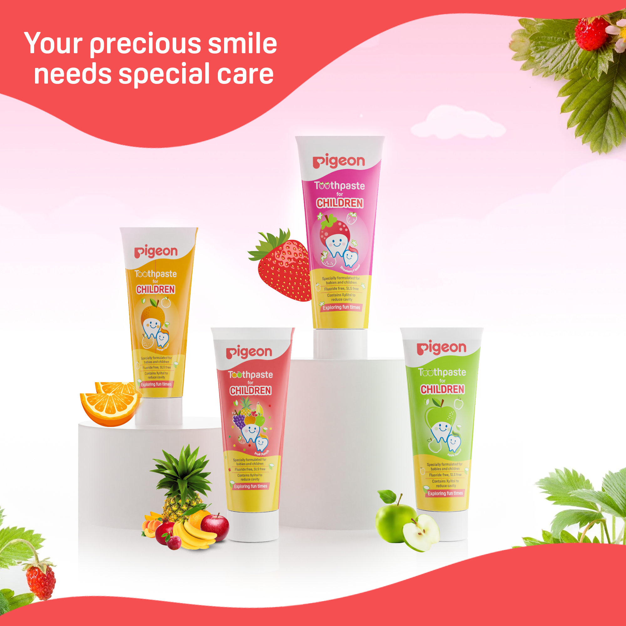 Pigeon Toothpaste for Children - Fruit Punch