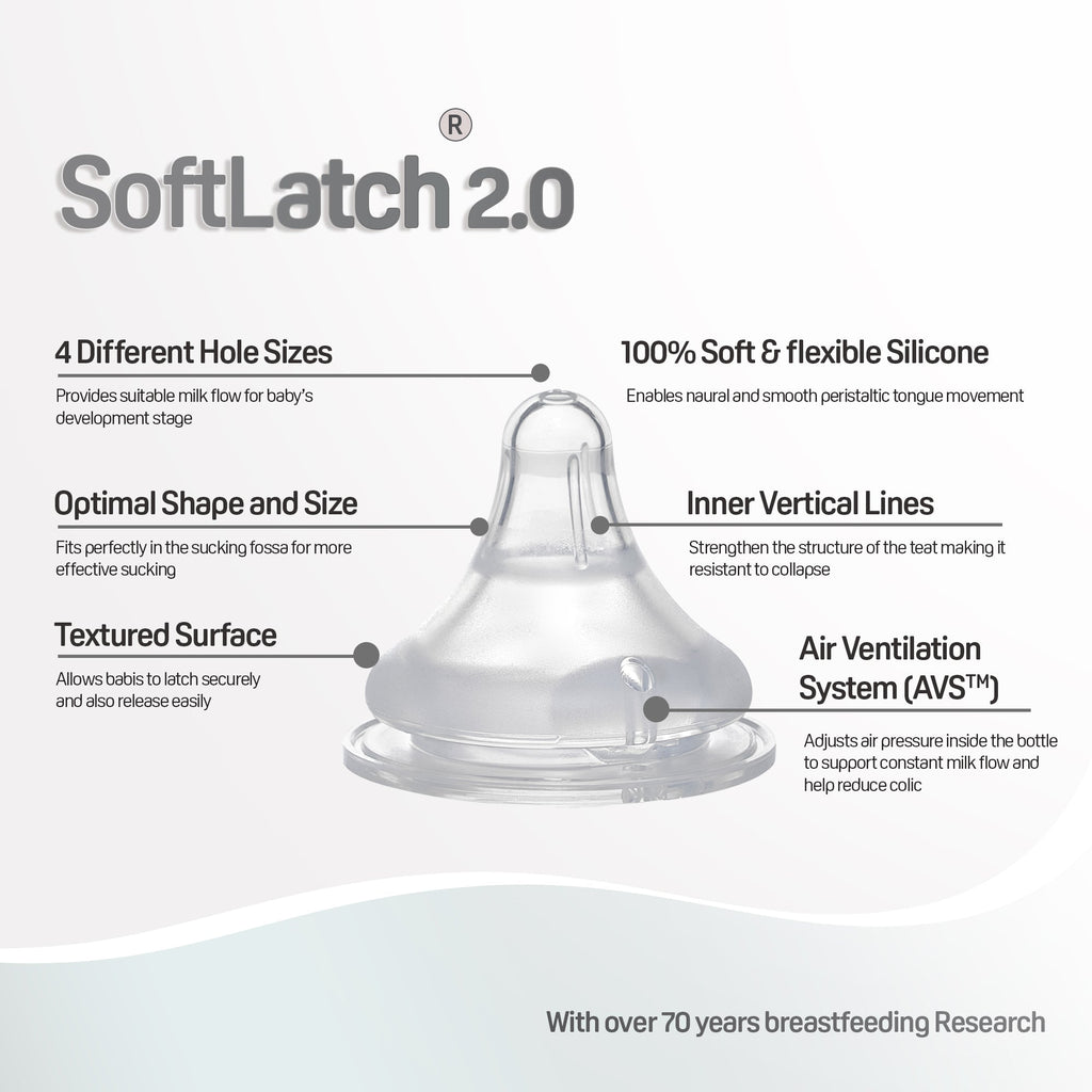 Pigeon Softlatch 2.0 pp nursing bottle 160ml pink