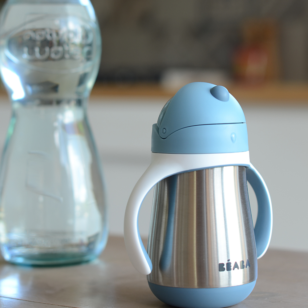 Beaba Stainless Steel Straw Cup - 250 ml