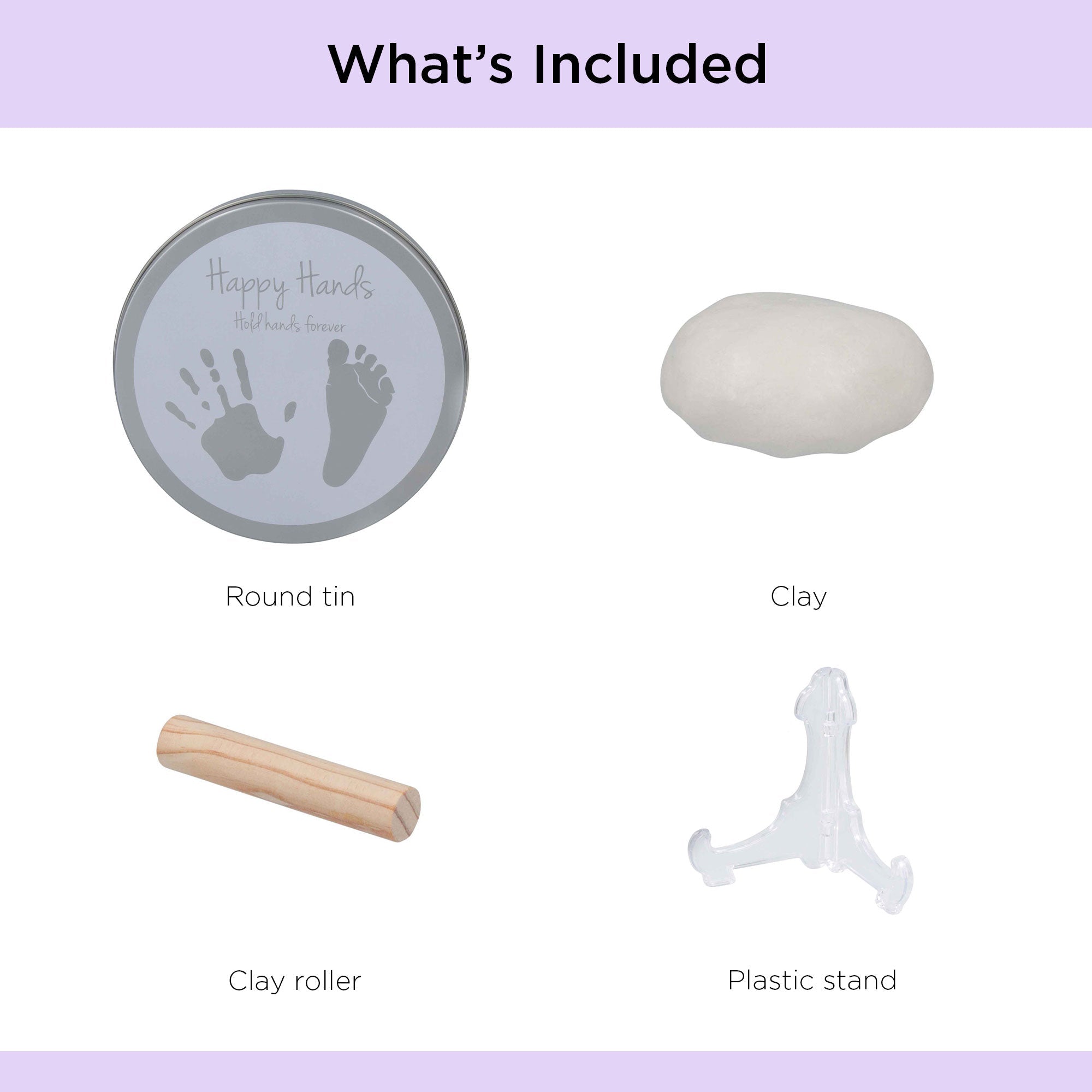 Happy Hands 2D Round shape tin