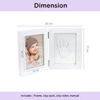 Happy Hand & Footprint Clay Impression Frame