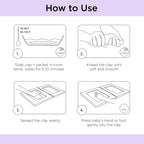 Happy Hand & Footprint Clay Impression Frame