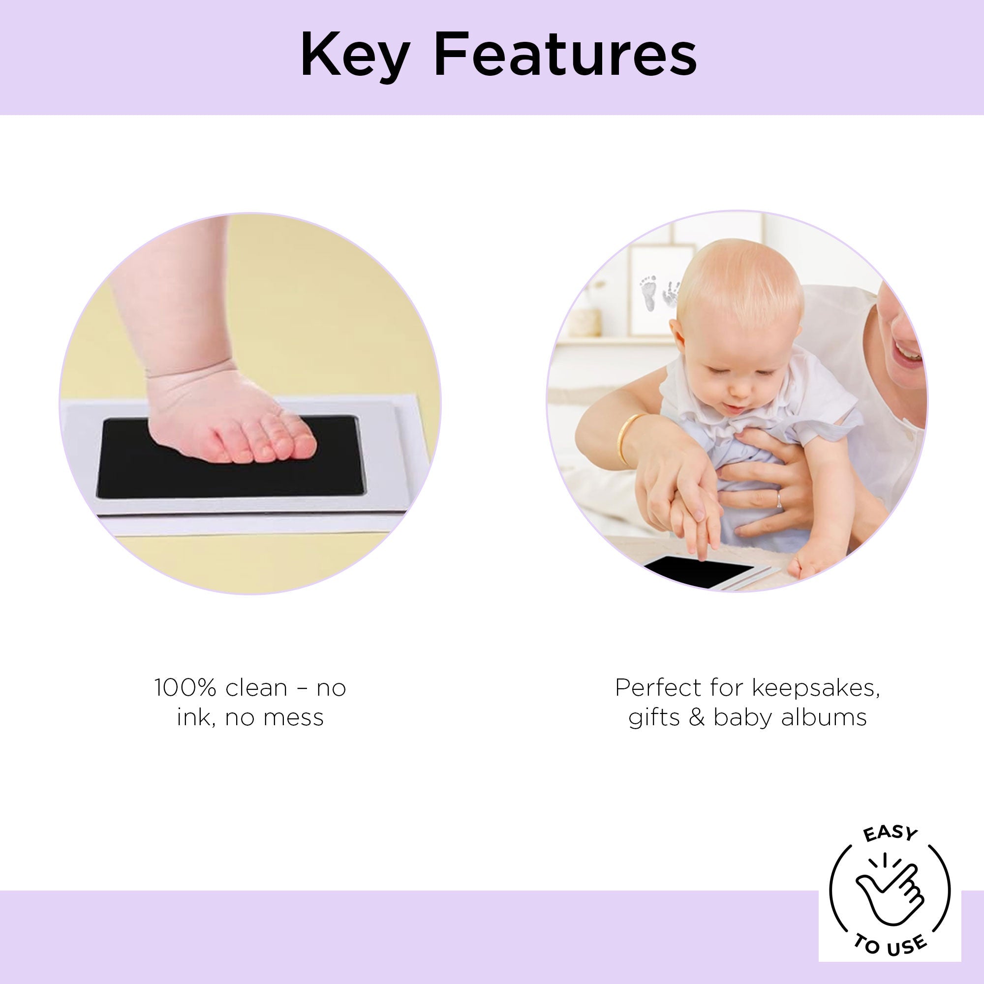 Happy Hands Inkless Print Pads – Pack of 3