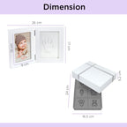 Gift Set – Double Handprint Frame + Memory Box