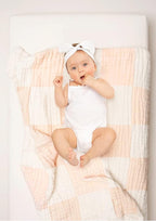 Abracadabra Organic Muslin Patchwork Blanket Pink