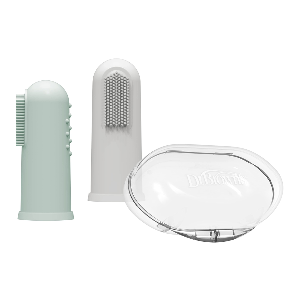 Dr. Brown's Dr. Browns Silicone Finger Toothbrush With Case - 2 Pack