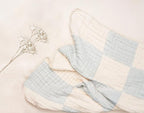 Abracadabra Organic Muslin Patchwork Blanket Blue