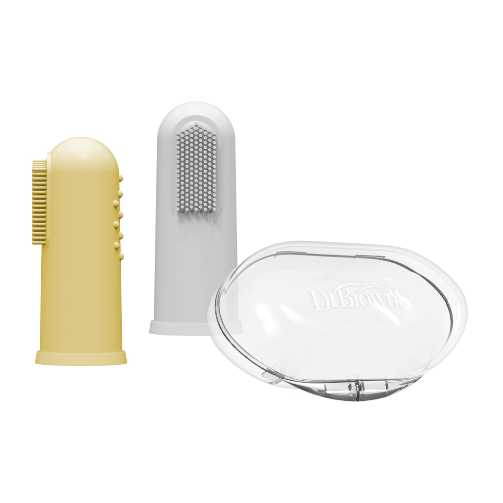 Dr. Brown's Dr. Browns Silicone Finger Toothbrush With Case - 2 Pack