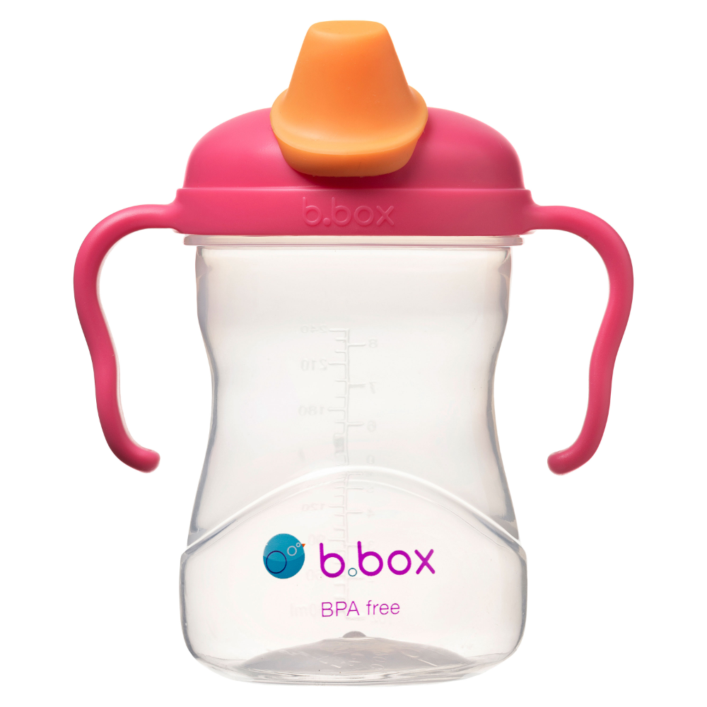 B.Box Soft Spout Sippy Cup (240ml) - Gentle Silicone Spout, Easy-Grip Handles & Leak-Proof Design