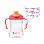 B.Box Soft Spout Sippy Cup (240ml) - Gentle Silicone Spout, Easy-Grip Handles & Leak-Proof Design