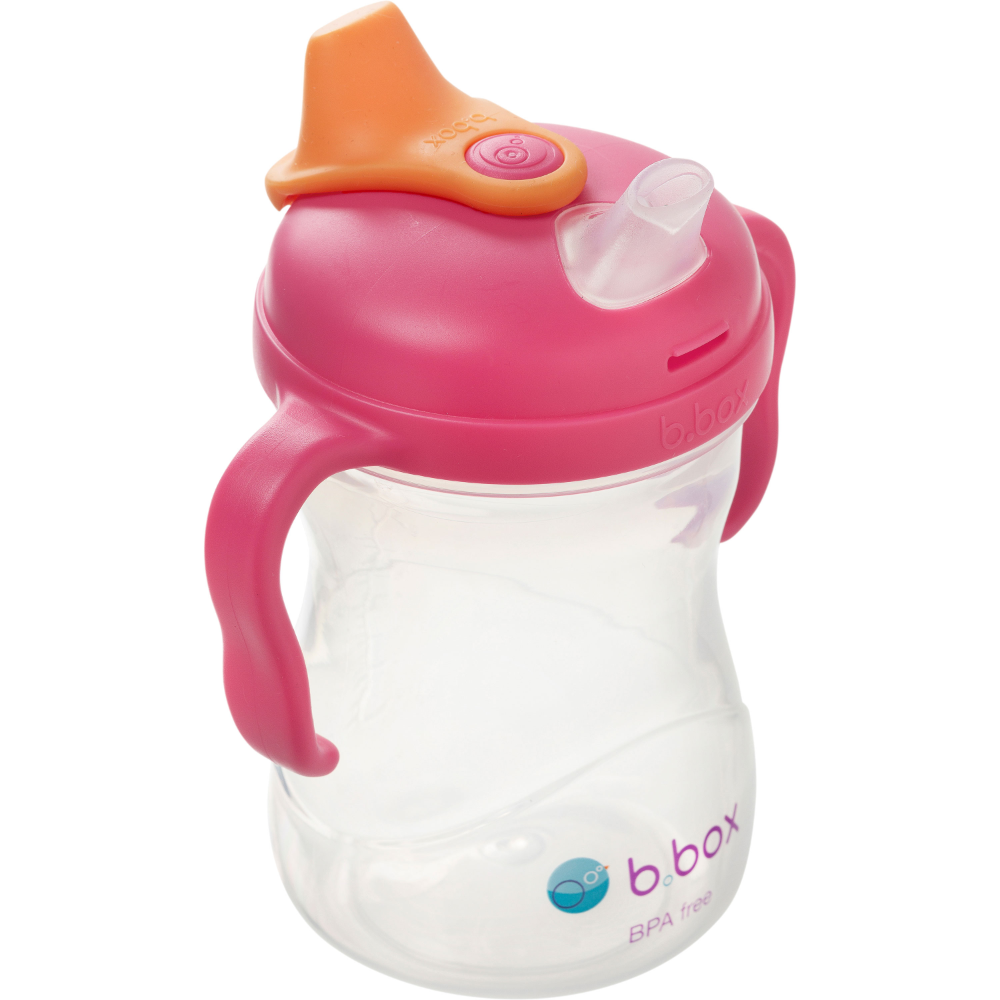 B.Box Soft Spout Sippy Cup (240ml) - Gentle Silicone Spout, Easy-Grip Handles & Leak-Proof Design