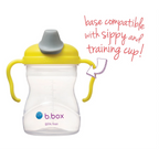 B.Box Soft Spout Sippy Cup (240ml) - Gentle Silicone Spout, Easy-Grip Handles & Leak-Proof Design