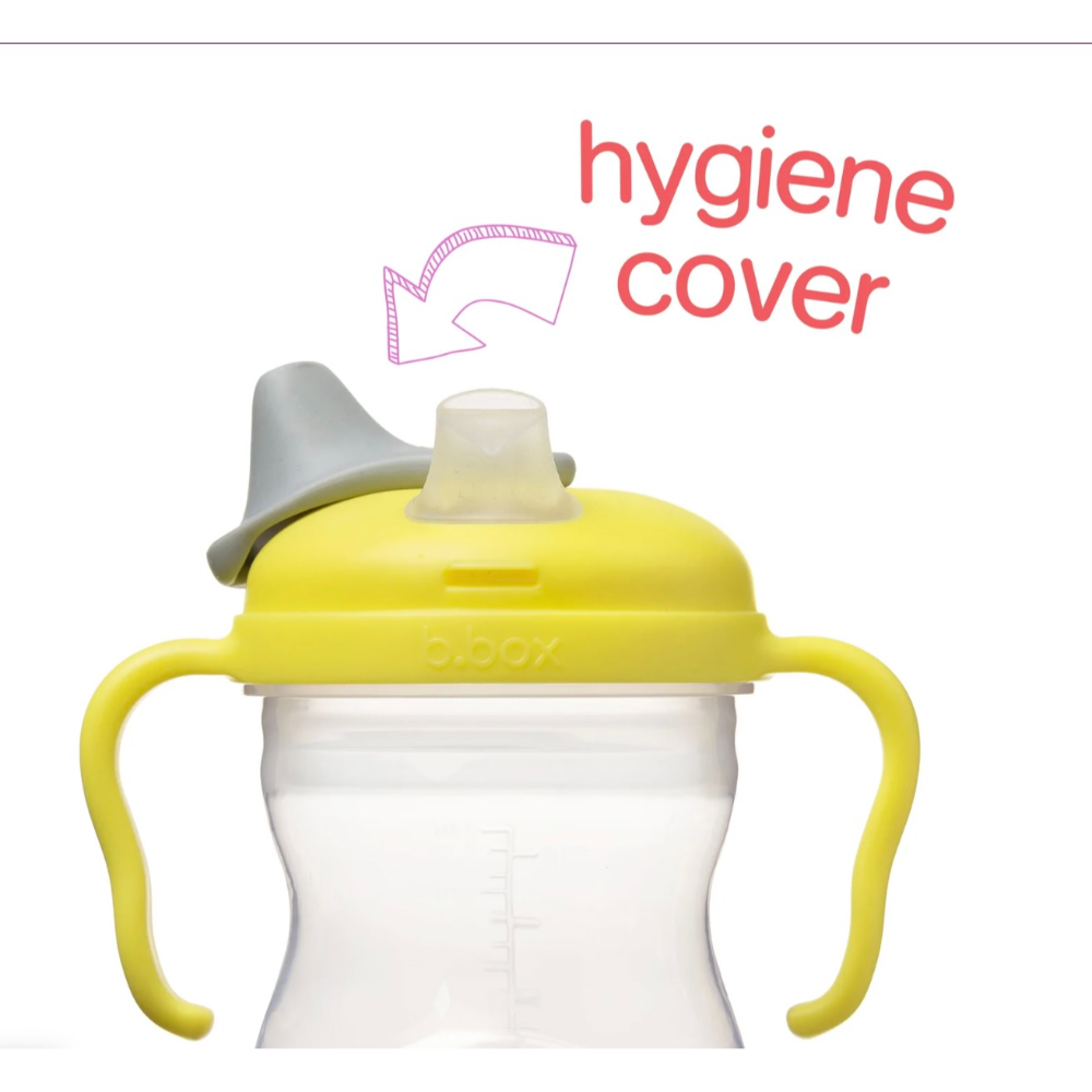 B.Box Soft Spout Sippy Cup (240ml) - Gentle Silicone Spout, Easy-Grip Handles & Leak-Proof Design