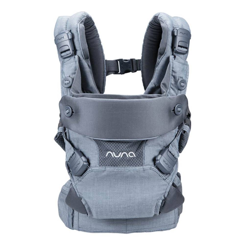 Nuna Cudl Clik Baby Carrier-4 Carry Positions-Innovative Leg Openings-For 0 to 3Y (Upto 16Kg) -  Denim