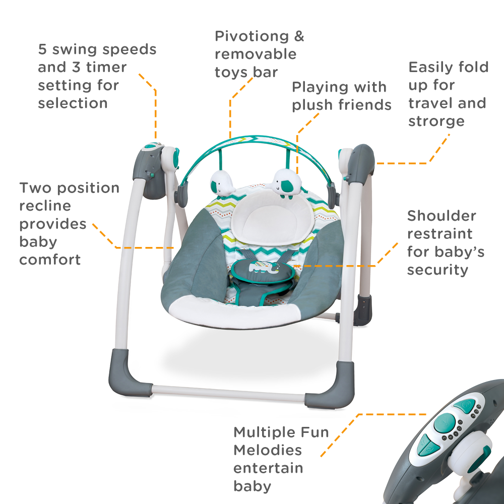 Mastela Deluxe Portable Swing