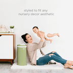 Ubbi Steel Odor Locking Diaper Pail - Matte Sage